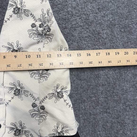 NWT Cider Halter Top Pant Set Women's Small Black/Cream Floral Suit Wide Leg NEW - Picture 9 of 11